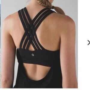 Lululemon Beat the Heat Black Tank Top